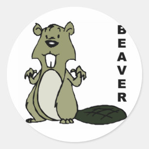 Beaver Ronde Sticker