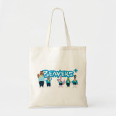 Beaver Scouts White Canvas tas (Voorkant)