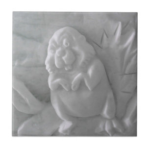 Beaver Snow Sculpture, Hotel de Glace, Quebec Tegeltje