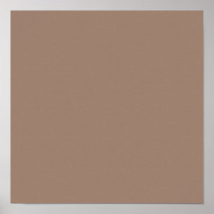Beaver (solid color) poster