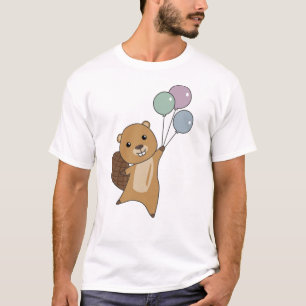 Beaver Sumsi-ballonnen Funny Animals for Children T-shirt