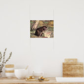Beaver van Louis Sargent, wilde dieren Poster (Keuken)