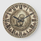 Beaver Wall Clock Grote Klok (Voorkant)