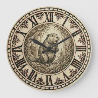Beaver Wall Clock Grote Klok