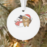 Beaver With Snowman In Winter At Christmas<br><div class="desc">Beaver with a snowman in winter for christmas - a snowman for winter and christmas. A winter greeting in the cold season for the holidays. Christmas beaver with snowman.</div>