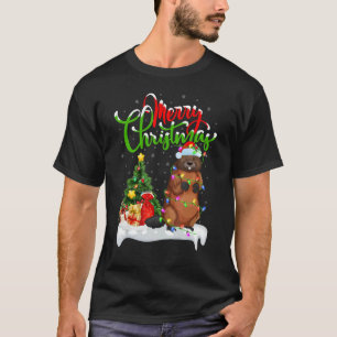 Beaver Xmas Decorations Santa Beaver Kerstmis T-shirt