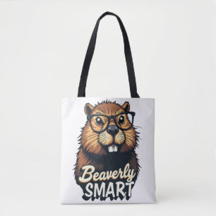 Beaverly Smart - Grappige Bever met een Grafische Draagtas