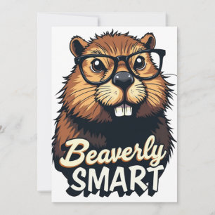 Beaverly Smart - Grappige Bever met een Grafische  Kaart