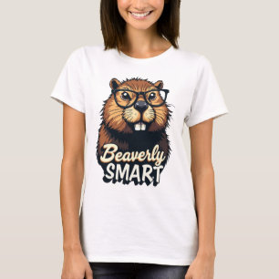 Beaverly Smart - Grappige Bever met een Grafische T-shirt