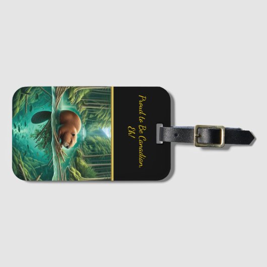 Beavers Forest Symfonie Bagagelabel (Voorkant (horizontaal))