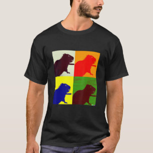 Beavers Fun Cute Wild Pop Retro Style Des T-shirt