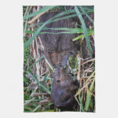 Beavers Kissfoto Theedoek (Verticaal)