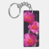 Beavertail Cactus Flowers 2 Sleutelhanger (Voorkant Links)
