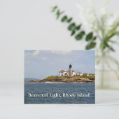 Beavertail Light, carte postale de Rhode Island (Debout devant)