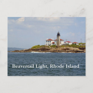 Beavertail Light, carte postale de Rhode Island