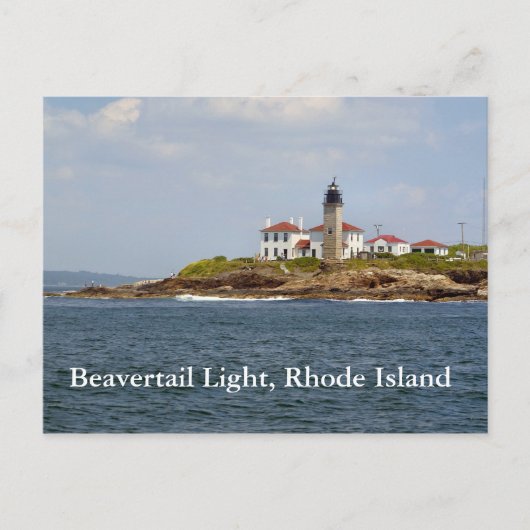 Beavertail Light, carte postale de Rhode Island (Devant)