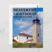 Beavertail Lighthouse, Rhode Island Carte postale (Devant / Derrière)