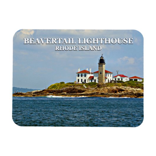 Beavertail Lighthouse, Rhode Island Magneet (Horizontaal)