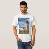 Beavertail Lighthouse, Rhode Island T-Shirt (Voorkant volledig)