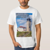Beavertail Lighthouse, Rhode Island T-Shirt (Voorkant)