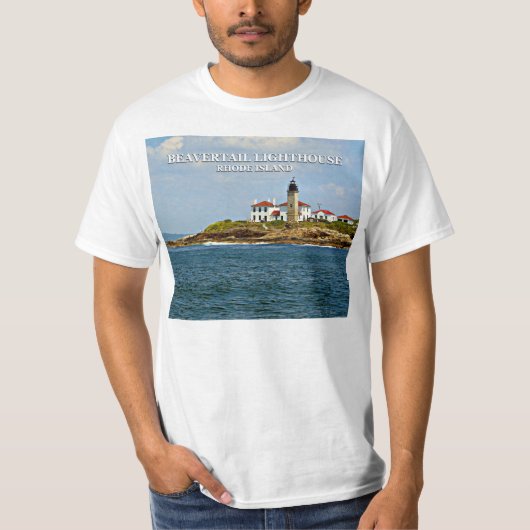 Beavertail Lighthouse, Rhode Island T-Shirt (Voorkant)