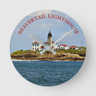 Beavertail Lighthouse Rhode Island Wall klok