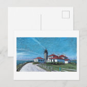 Beavertail vuurtoren in Jamestown, RI Briefkaart (Voorkant / Achterkant)