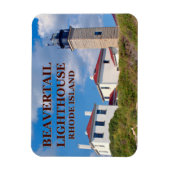 Beavertail Vuurtoren, Rhode Island Flexi-Magnet Magneet (Verticaal)