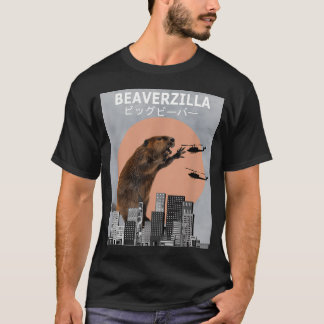 Beaverzilla bever grappig t-shirt