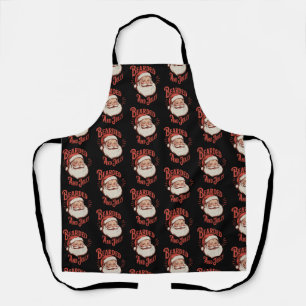 Bebaard en vrolijk Kerstmis Baard Grappig Retro Schort
