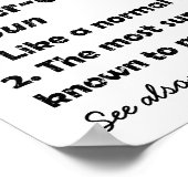 Bebaarde leraar Grappige Definitie Gepersonaliseer Poster (Hoek)