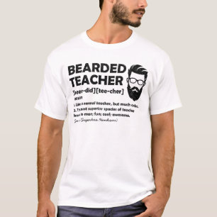 Bebaarde leraar Grappige Definitie Gepersonaliseer T-shirt