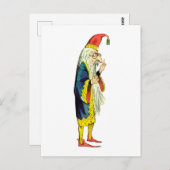 Bebaarde tovenaar briefkaart (Voorkant / Achterkant)