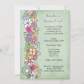 Bébé 1er anniversaire fête Invitation personnalisé (Dos)