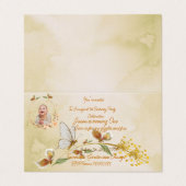 Bébé 1er anniversaire invitation (Outside Unfolded)