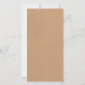 Bébé 1er anniversaire Numéro 1 Merci Carte photo (Dos)