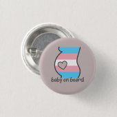 Bébé à bord Drapeau Trans Fide Grossesse Badge (Devant & derrière)
