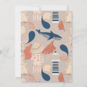 Bébé à bord Faire-part de naissance côtière (Dos)