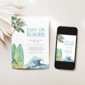 Bébé à bord Invitation Baby shower