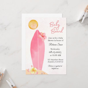 Bébé à bord Invitation Baby shower