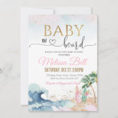 Bébé à Bord Invitation Sous l'invitation de la mer (Devant)