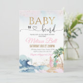 Bébé à Bord Invitation Sous l'invitation de la mer (Debout devant)