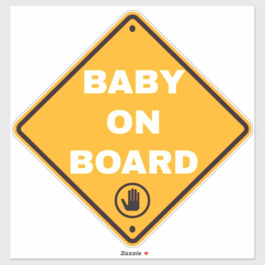 Bébé à bord Sticker en voiture (Feuille)