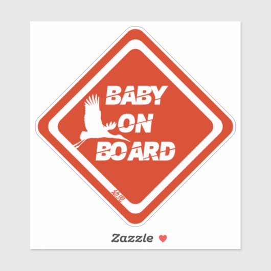 Bébé À Bord Sticker Vinyl (Feuille)
