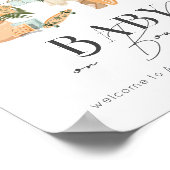 Bébé à bord Surf Affiche de bienvenue Baby shower (Coin)