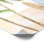 Bébé à bord Surf Beach Baby shower Affiche de bien (Coin)