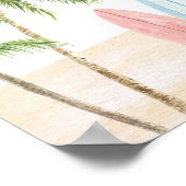 Bébé à bord Surf Beach Baby shower Affiche de bien (Coin)