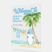 Bébé à bord Surf Boy Baby shower Bienvenue (Angle)