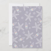 Bébé à bord | Surf de plage Invitation Baby shower (Dos)