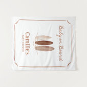 Bébé à bord surf Douche de bienvenue Tapisserie (Devant (Horizontal))